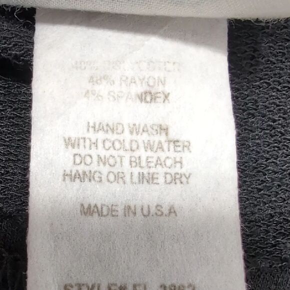 Freeloader | Black Super Soft Relaxed Fit Tunic Dolman 3/4 Sleeve Size M - Picture 7 of 10